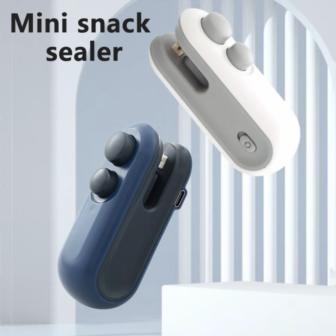 Mini 2 In 1 Sealer Heat Sealer Bag Opening Machine For Snacks Home USB Sealer Vacuum Sealer Snacks Plastic Bag Heat Sealer